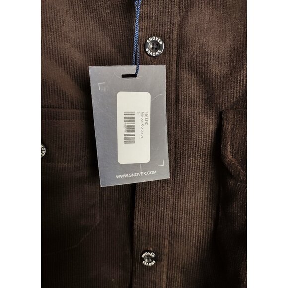 Snover Maroon Corduroy Shirt Men's Small Heavyweight Retro Casual - Picture 3 of 7